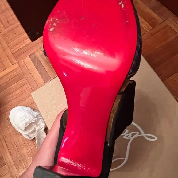 Christian Louboutin heel snake shoes Italy Size 38 . 100% Authentic multi color - Picture 6 of 12